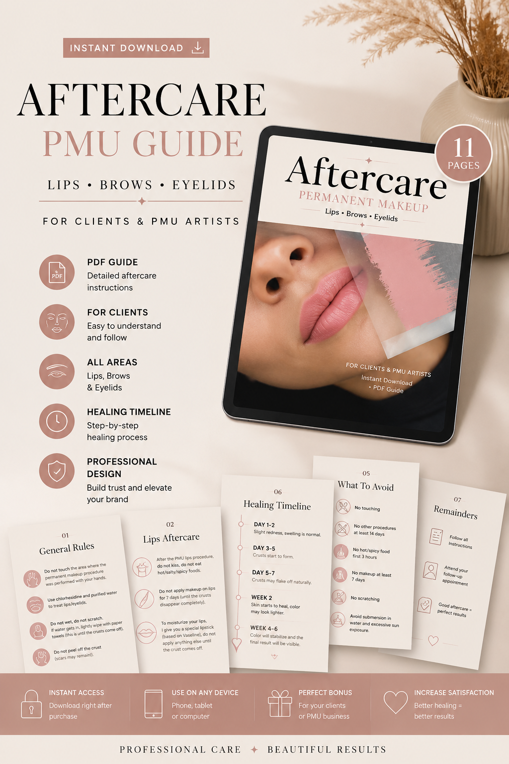 Proffesional PMU Aftercare Guide