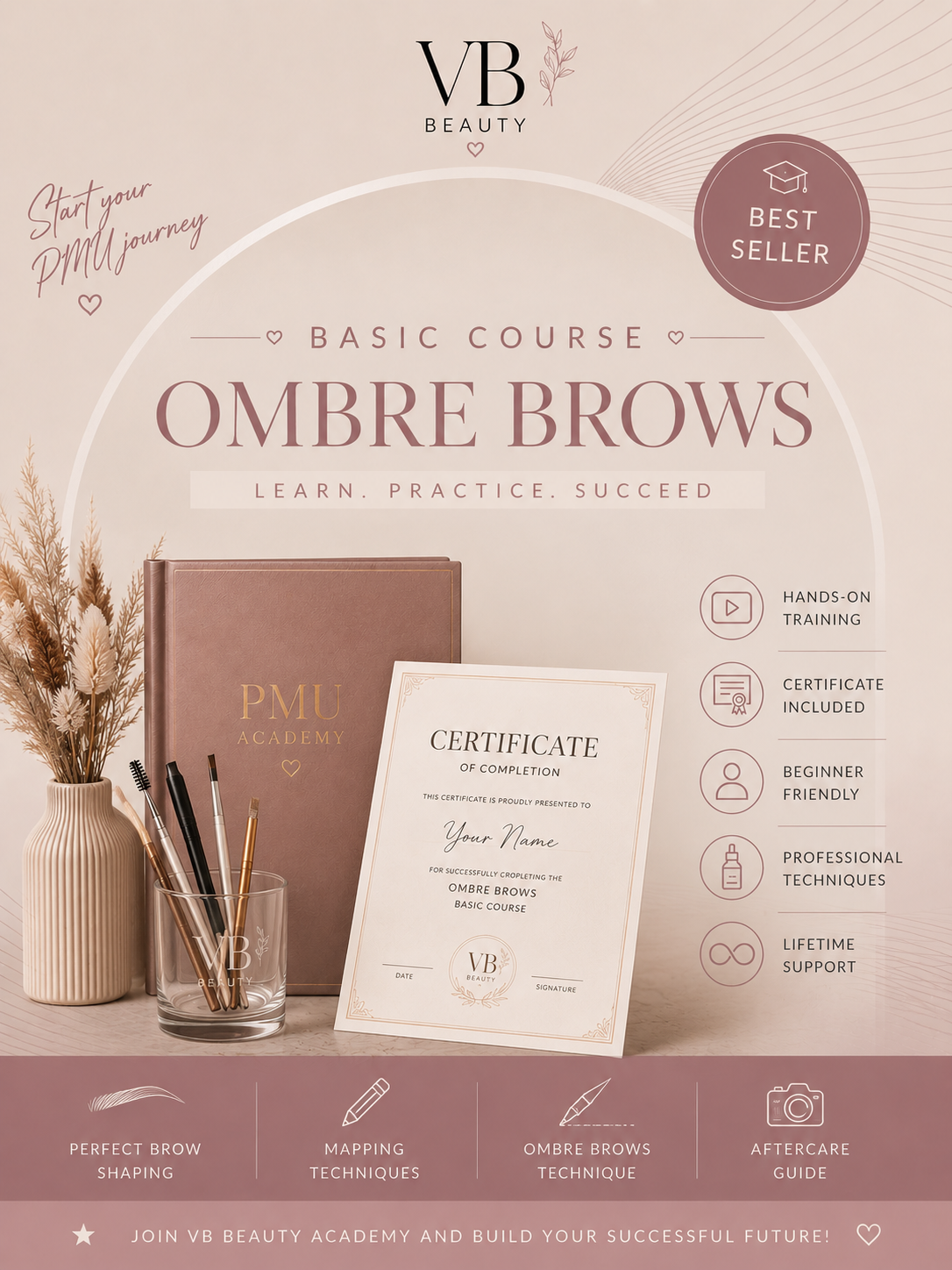 Basic PMU Course "Ombre Brows"